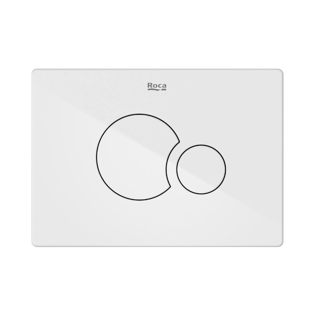 Cut out image of the Roca Duplo S PS5 Gloss White Dual Flush Plate